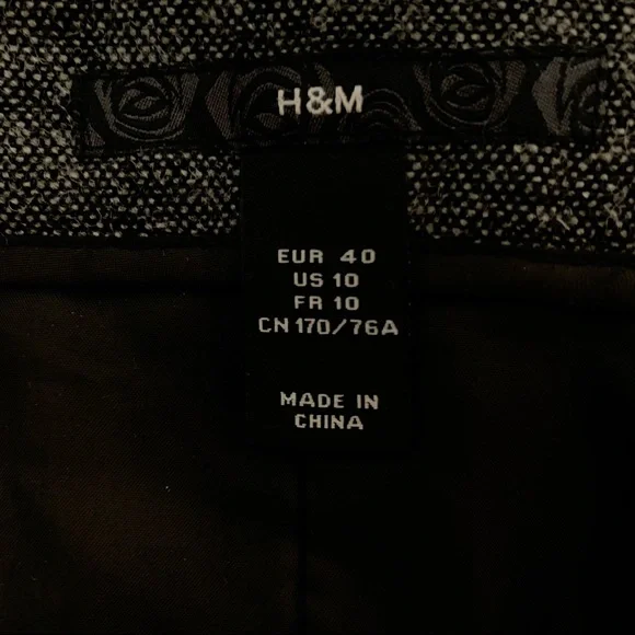 H&M gray wool-blend A-line skirt—women’s 10 - Picture 4 of 7